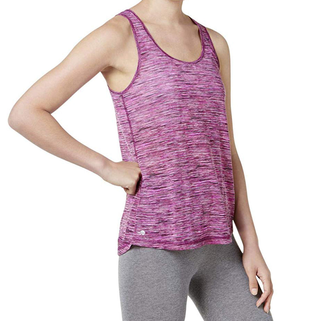 Ideology Womens Space Dyed Mesh Back Tank Top