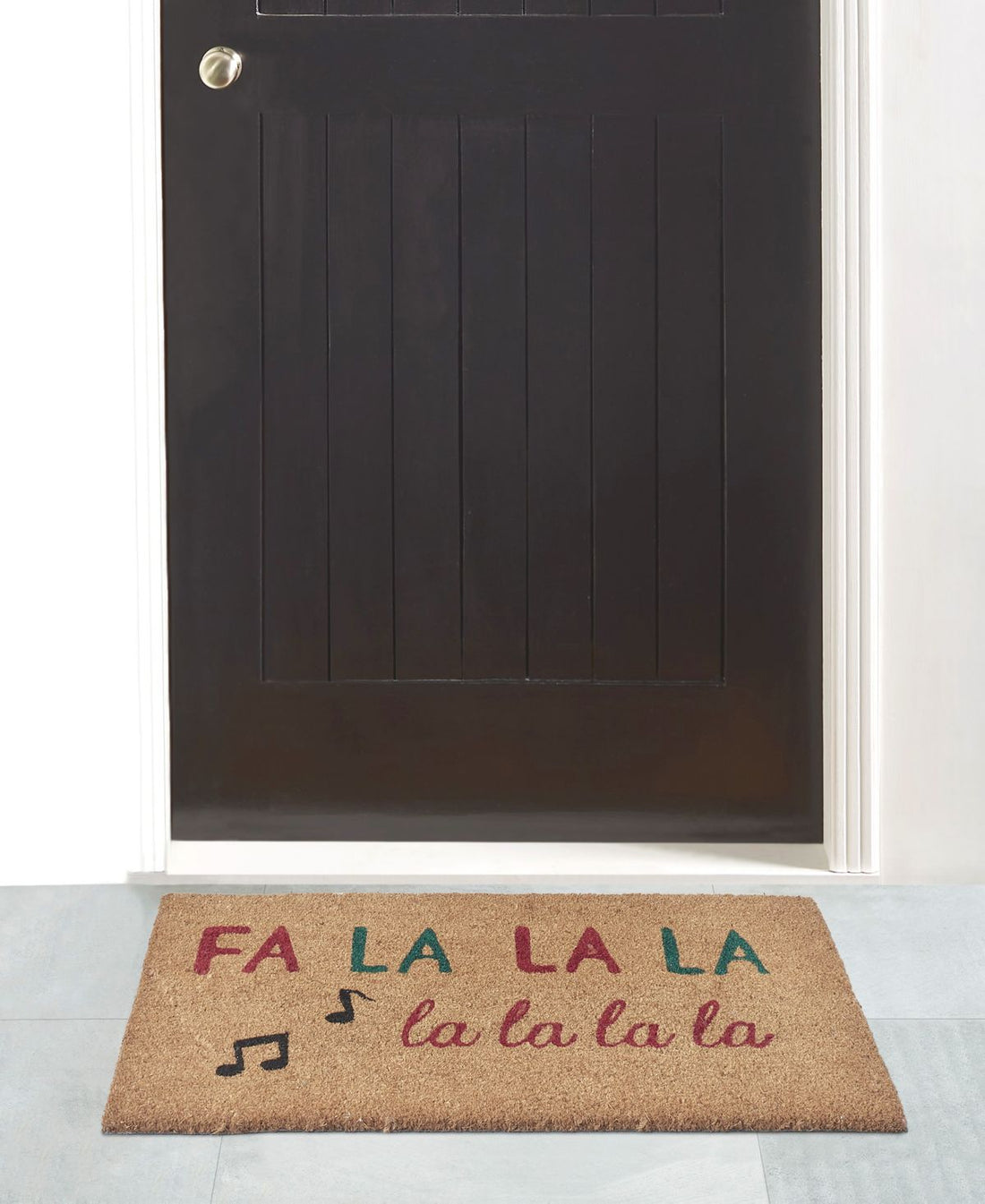 VCNY Home Fa La La Coir Doormat, 18 X 30