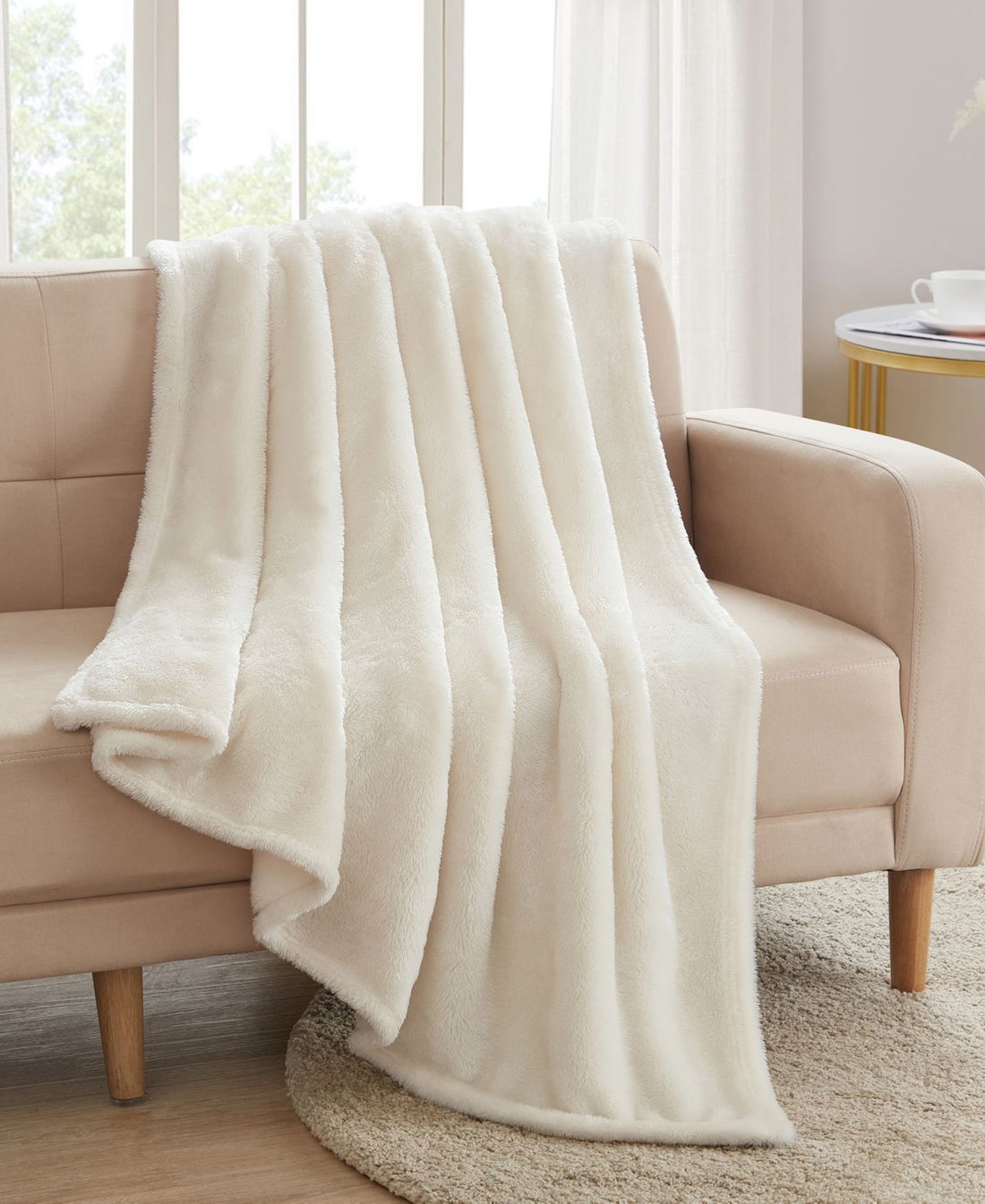 VCNY Home High Pile Plush Throw, 50 X 60