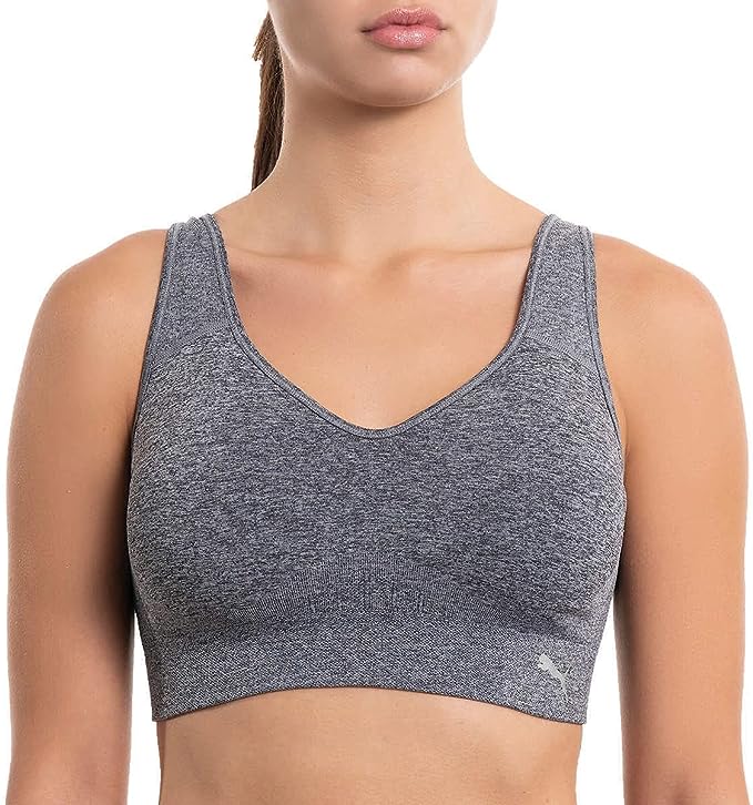 PUMA Womens Removable Cups Racerback Sports Bra 1 Pack