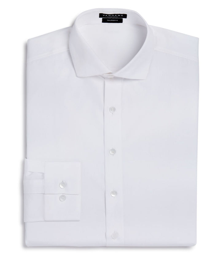 Vardama Park Avenue Solid Stain Resistant Dress Shirt Mens