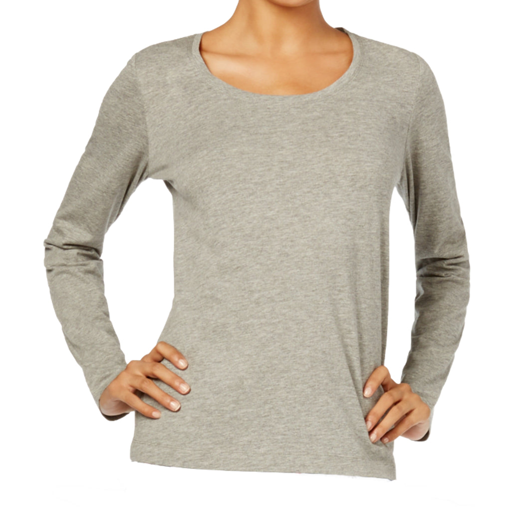 Jenni by Jennifer Moore Womens Solid Long Sleeve Top