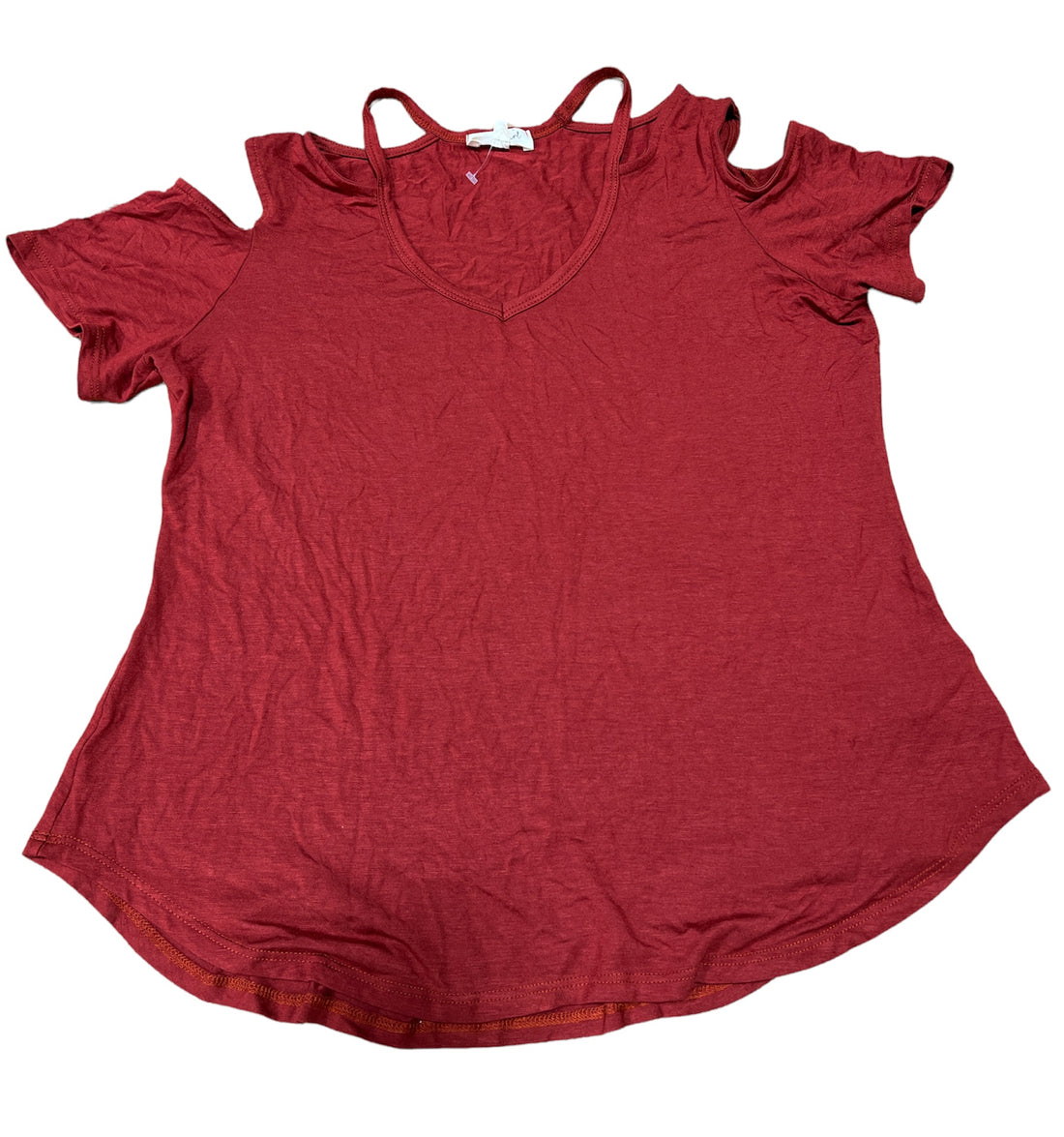 Ultra Flirt Womens V Neck Top