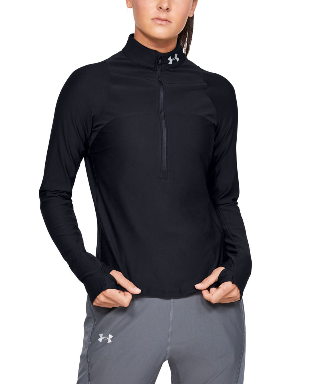 Under Armour Womens Activewear Qualifier Half-Zip Running Top