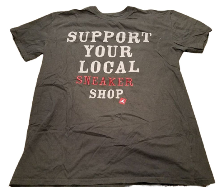 Jordan Mens Support Your Local Sneaker Shop Print Tee