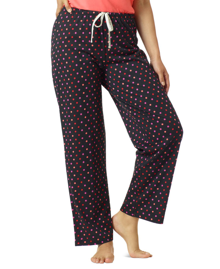 HUE Womens Dot Print Classic Pajama Pants