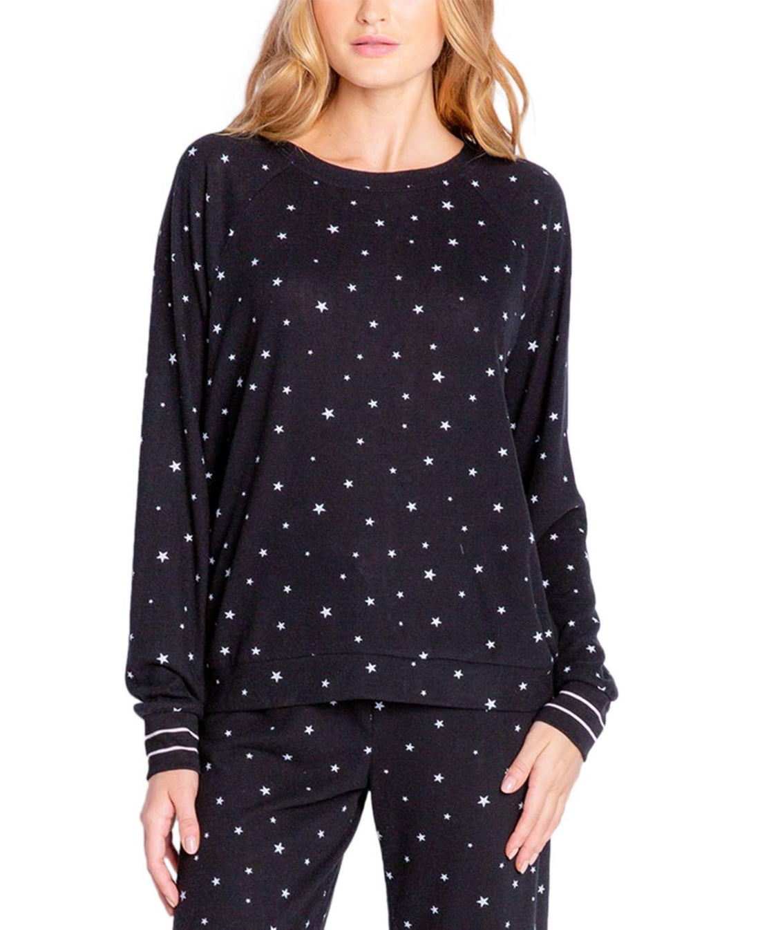 Insomniax Womens Butter Jersey Long Sleeve Crewneck Pajama Top Only,1-Piece