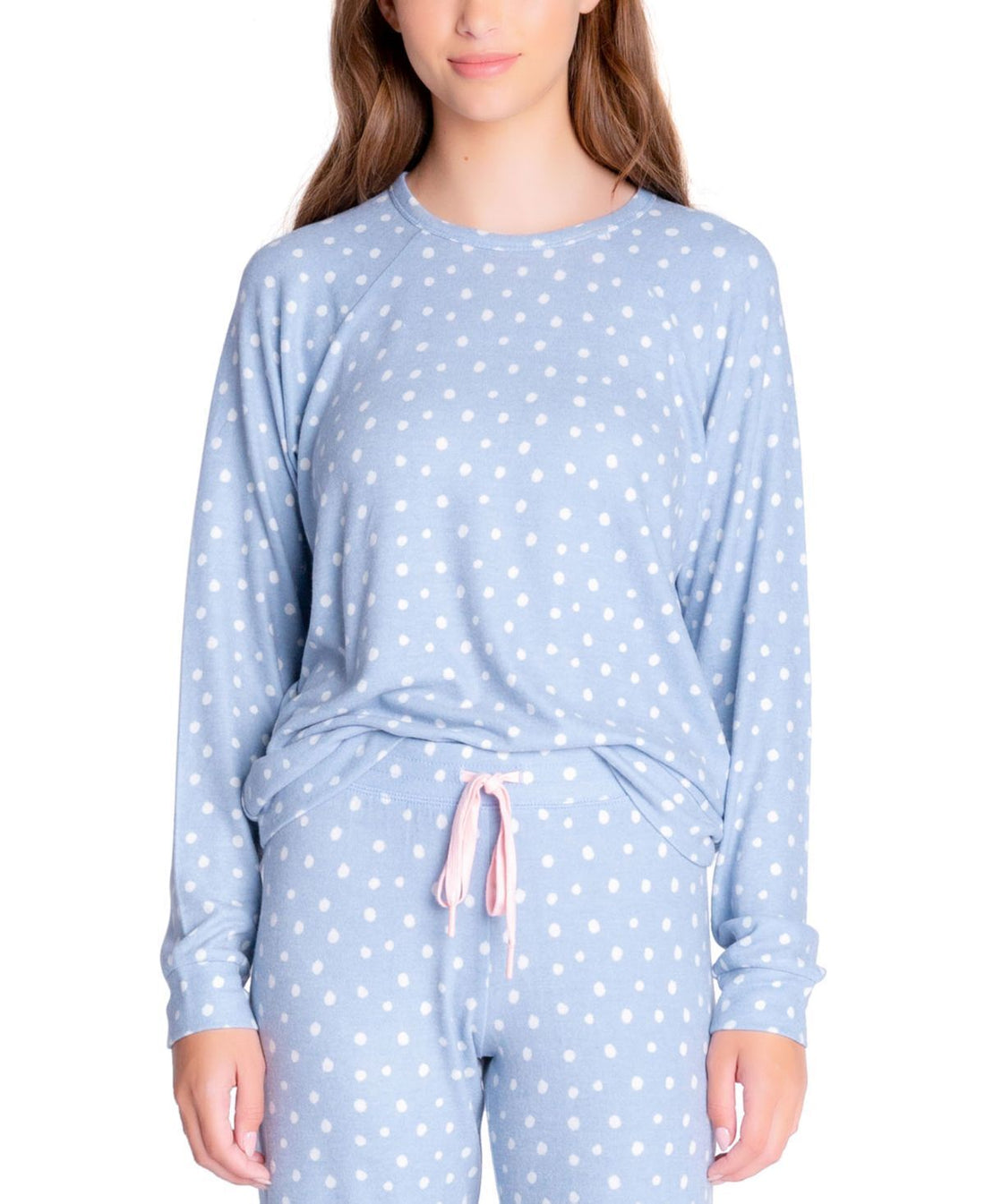 Insomniax Womens Butter Jersey Long Sleeve Crewneck Pajama Top Only,1-Piece