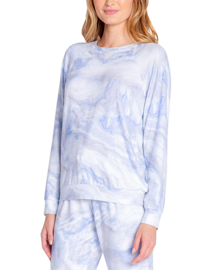 Insomniax Womens Printed Long Sleeve Pajama Top Only,1-Piece