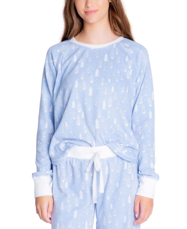 Insomniax Womens Printed Long Sleeve Pajama Top Only,1-Piece