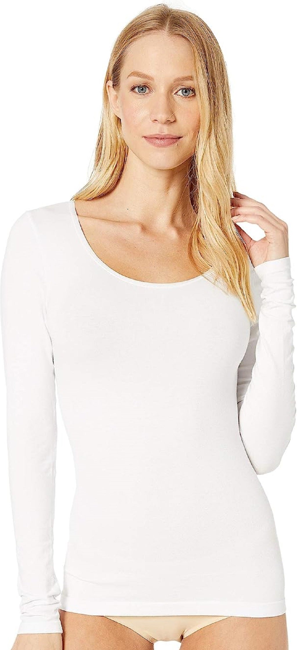 Yummie Womens Karlie Seamlessly Shaped Cotton Everyday Shaping Top