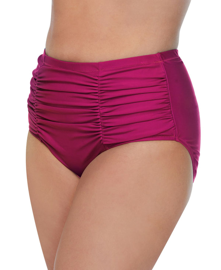 Raisins Curve Womens Trendy Plus Size Solids Costa Swim Bottoms