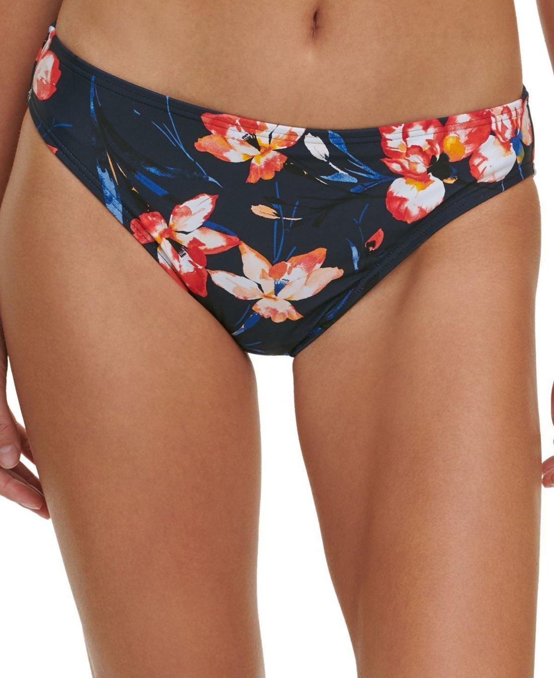 Tommy Hilfiger Womens Floral-Print Bikini Bottoms