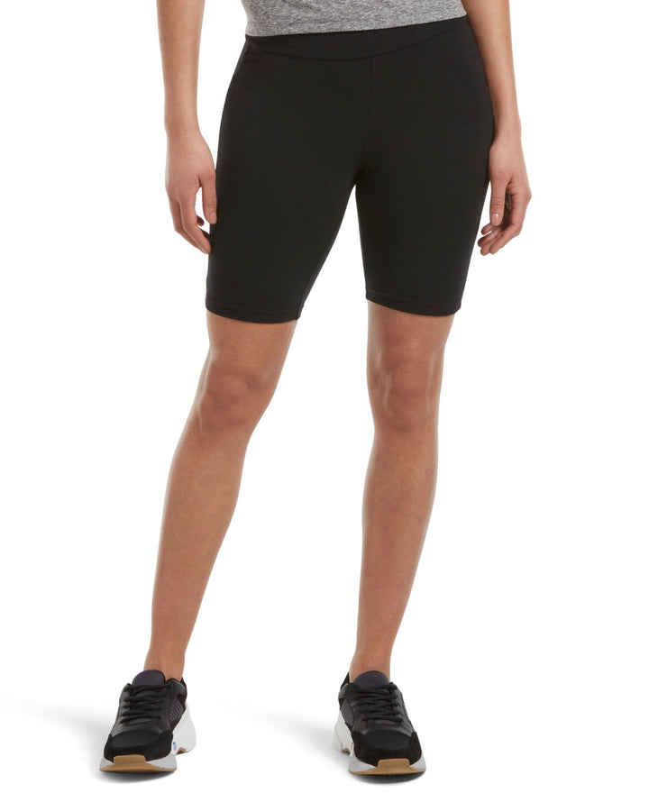 HUE Womens Essentials High-Rise Bike Shorts