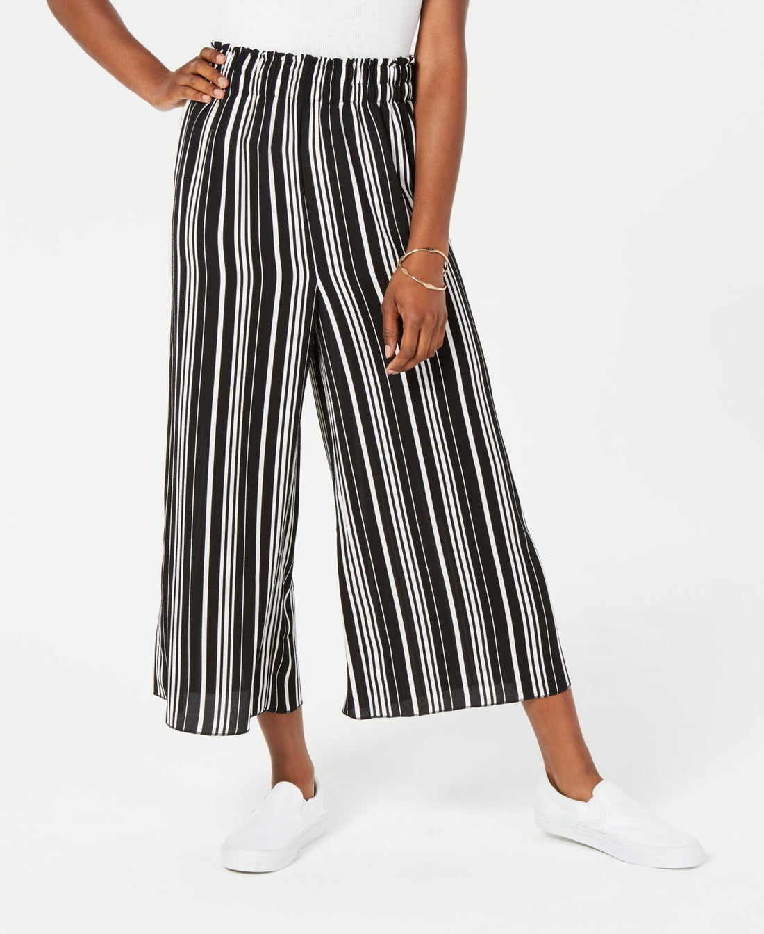 Ultra Flirt Juniors Cropped Striped Pants