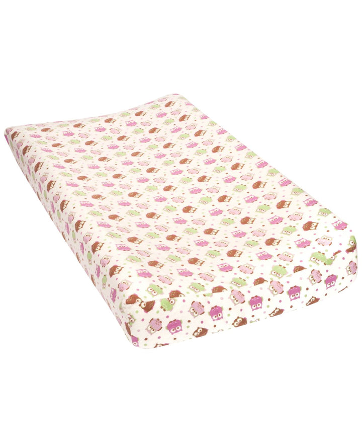 Trend Lab Owls Deluxe Flannel Changing Pad Cover Bedding, 16 X 32