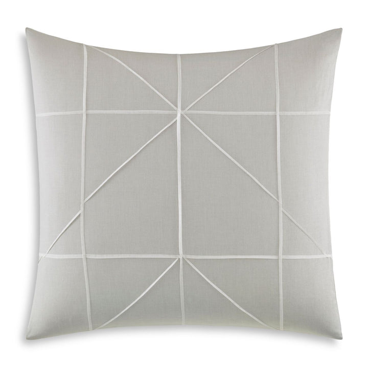 VERA WANG Layered Geometric 1 Piece Linen Sham