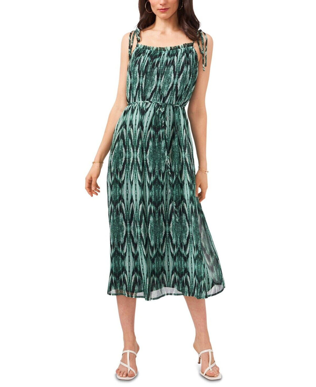 Vince Camuto Womens Rainforest Texture Dress