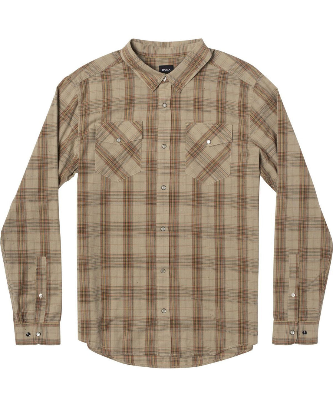 RVCA Mens Neps Plaid Flannel Shirt