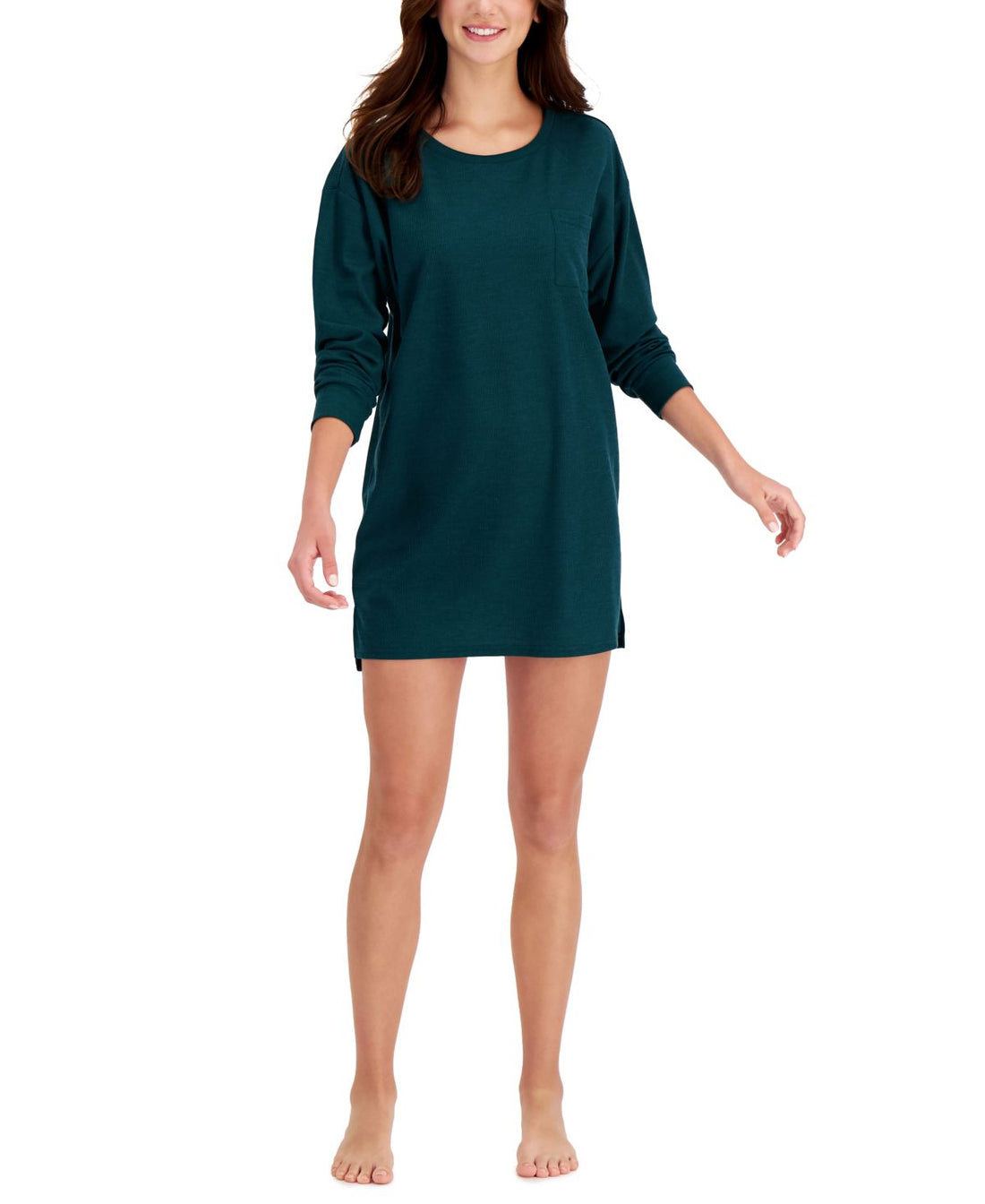 Jenni by Jennifer Moore Womens Thermal Sleep Shirt