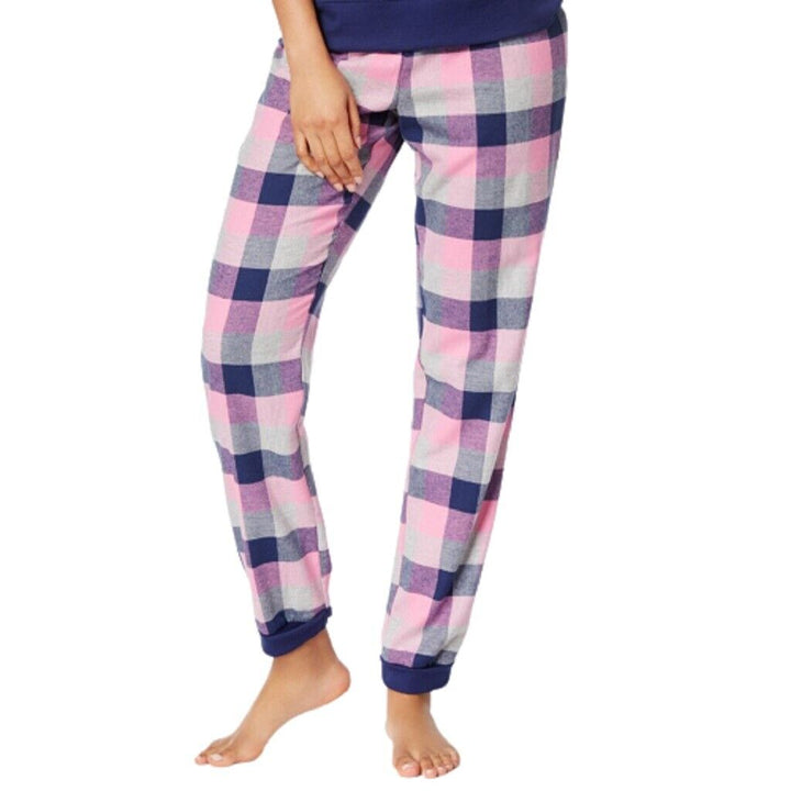 Jenni By Jennifer Moore Womens Checkered Jogger Pajama Pants