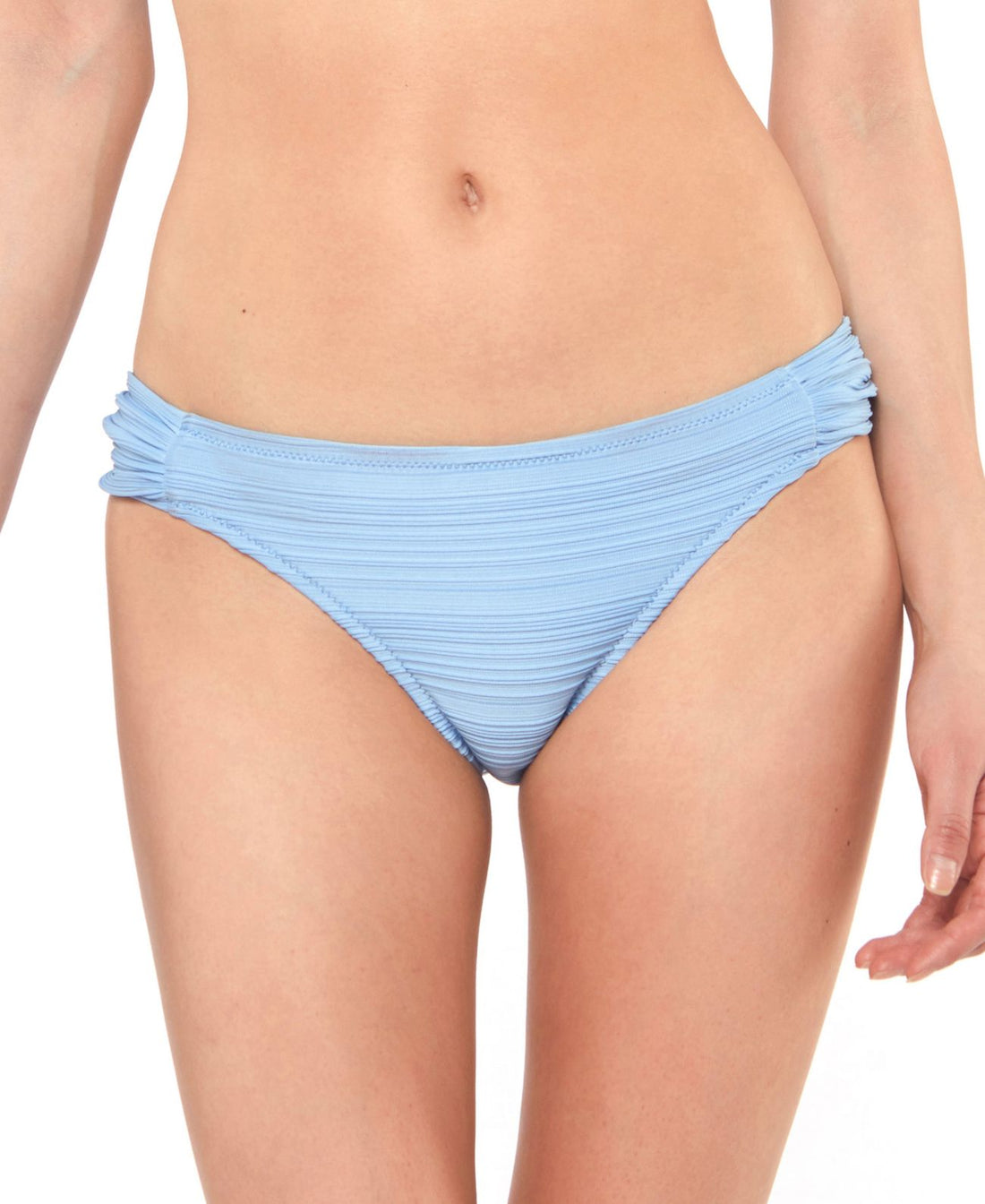 Jessica Simpson Womens Side-Shirred Hipster Bikini Bottoms