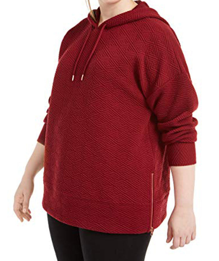 allbrand365 designer Womens Activewear Plus Size Warm Up Side Zip Hoodie