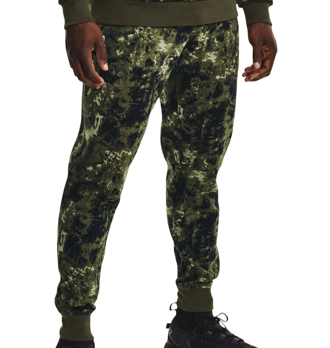 Under Armour Mens Activewear Rival Fleece Cloud Camo Jogger Pants