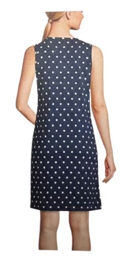 Lands' End Womens Cotton Jersey Sleeveless Swim Cover-up Dress