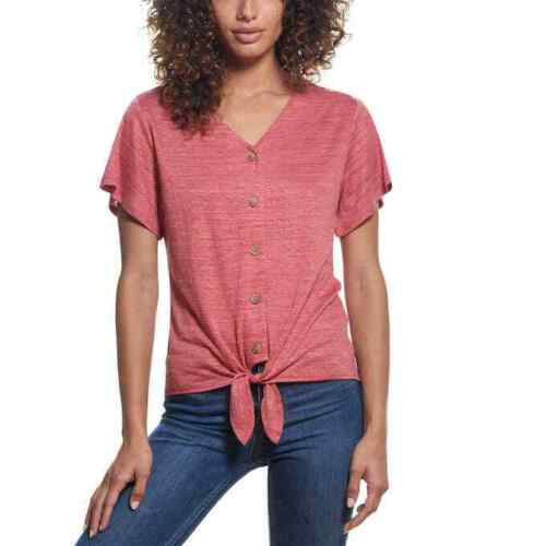 Weatherproof Vintage Womens Side Tie Front Top