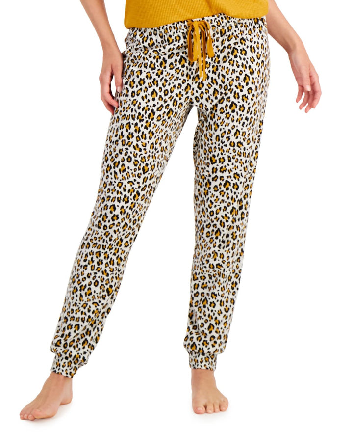 Jenni Womens Printed Jogger Pajama Pants