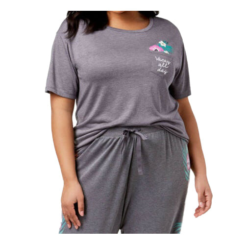 Jenni by Jennifer Moore Womens Graphic Pocket Pajama T-Shirt