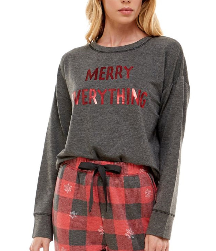 Roudelain Womens Holiday Printed Sweatshirt