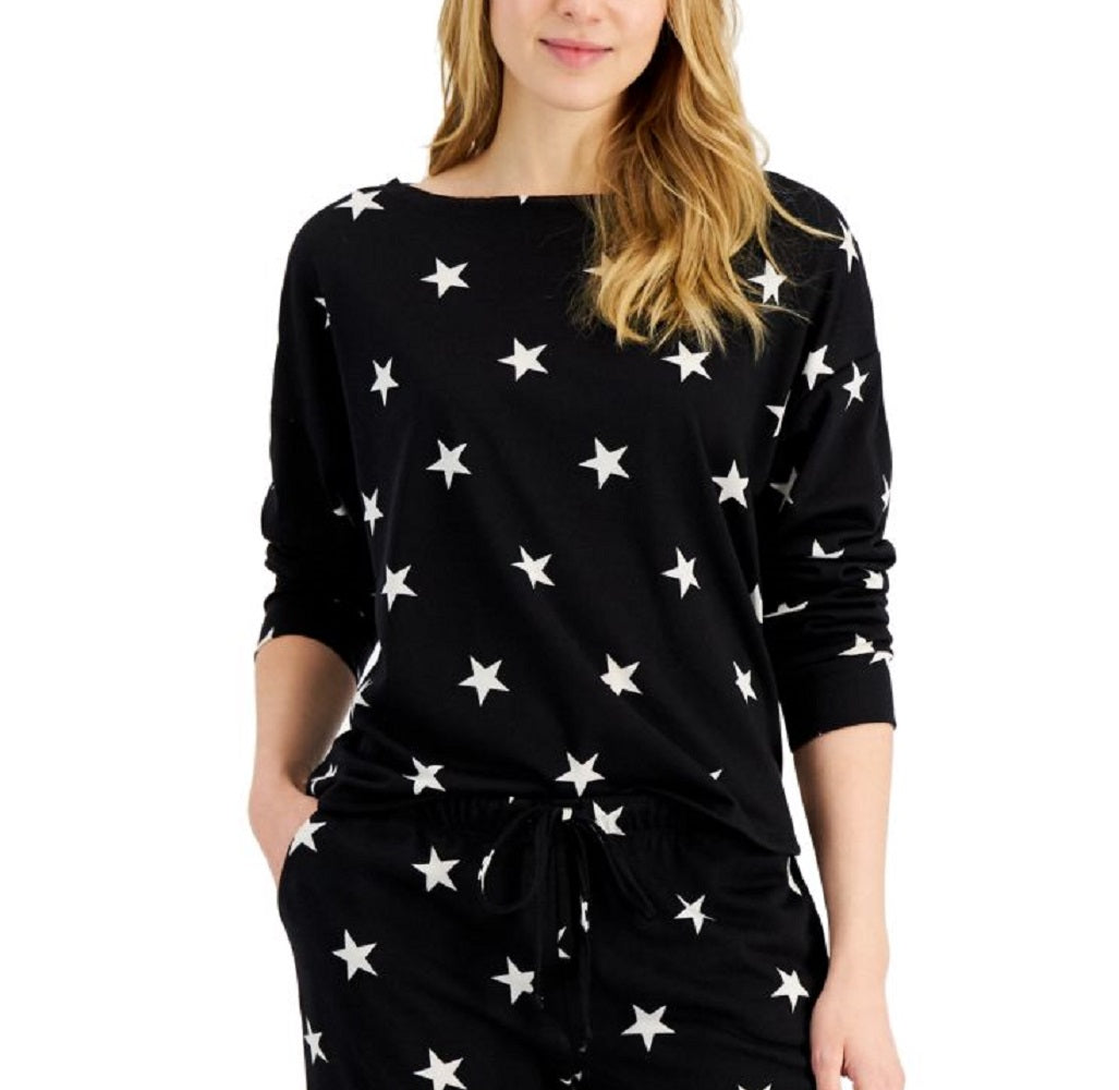 Jenni by Jennifer Moore Womens Star-Print Pajama Top Only,1-Piece