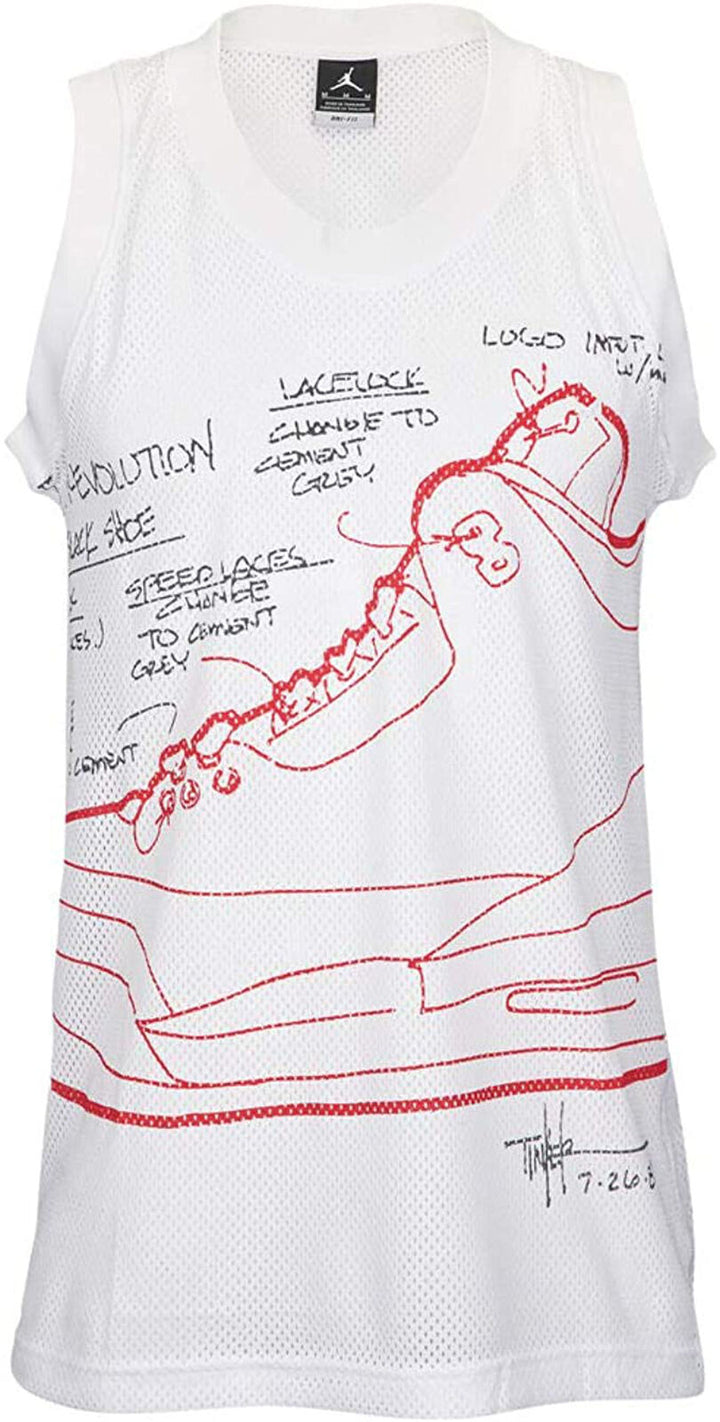 Jordan Mens Graphic Inspired By An Original Tinker Hatfield Sketch Tank Top