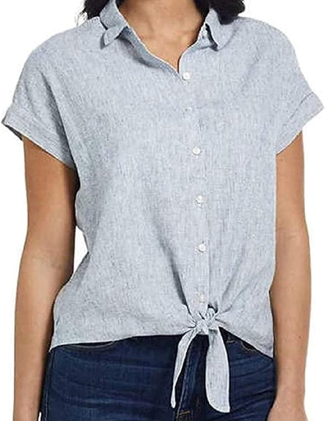 Weatherproof Vintage Womens Side Tie Front Top