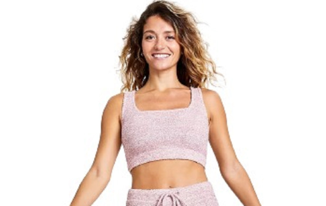 Jenni Womens Fuzzy Knit Crop Top