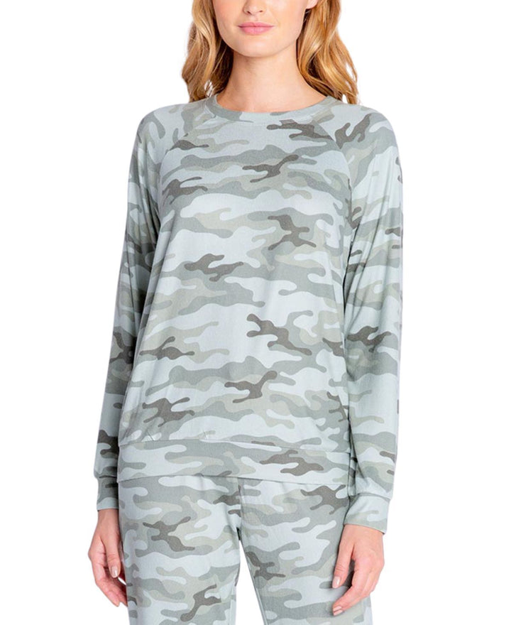 Insomniax Womens Printed Long Sleeve Pajama Top Only,1-Piece