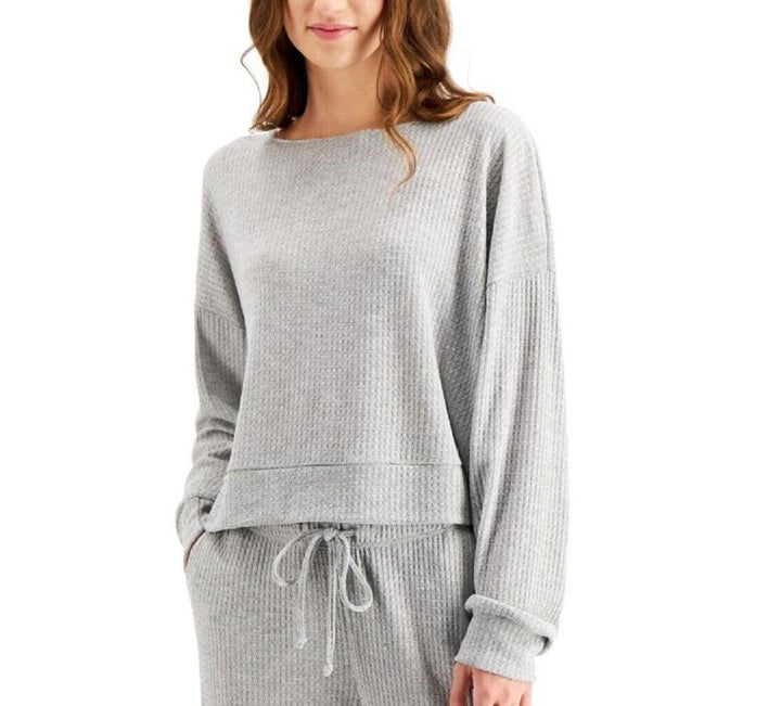 Jenni Womens Waffle Knit Pajama Top Only,1-Piece