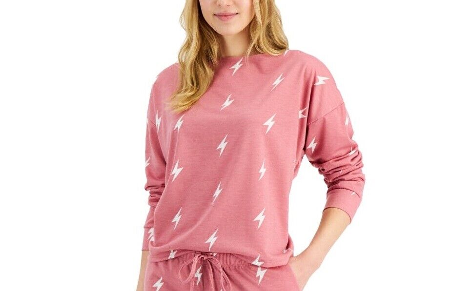 Jenni Womens Lightning Bolt Pajama Top Only,1-Piece