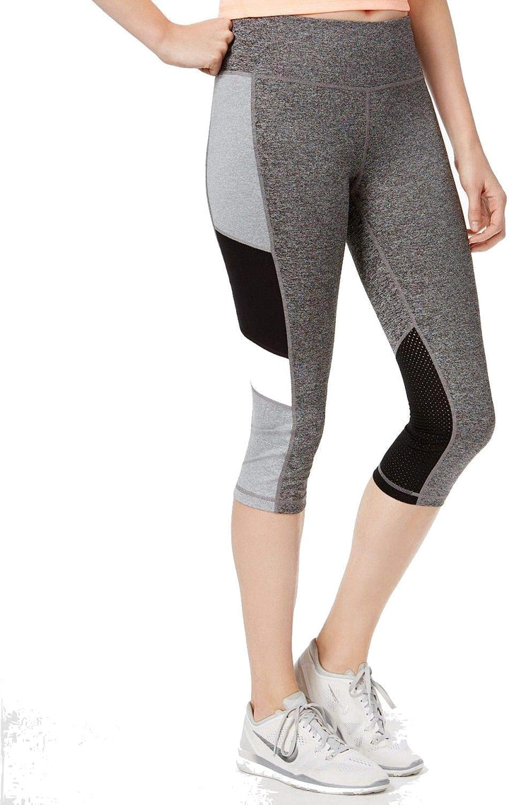 Ideology Womens Melange Colorblocked Leggings