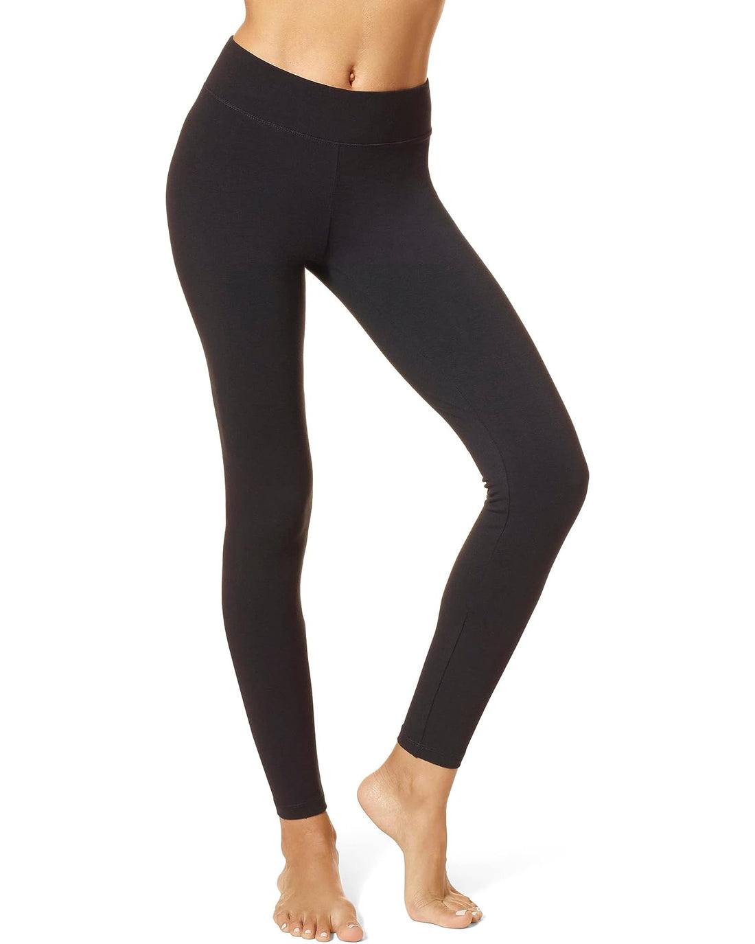 HUE Womens Ultra Wide Waistband Leggings