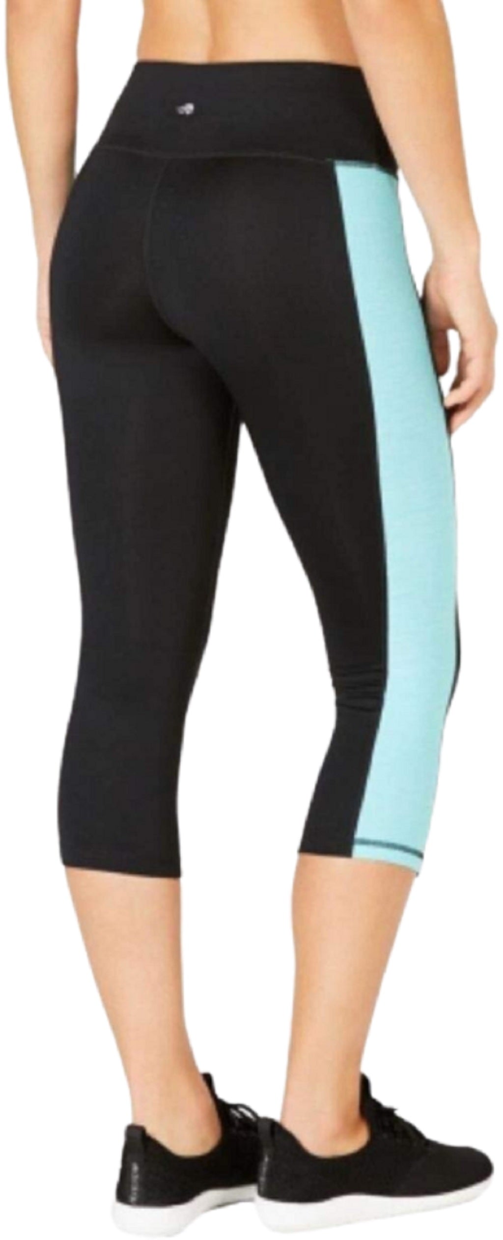 Ideology Womens Colorblocked Cropped Leggings