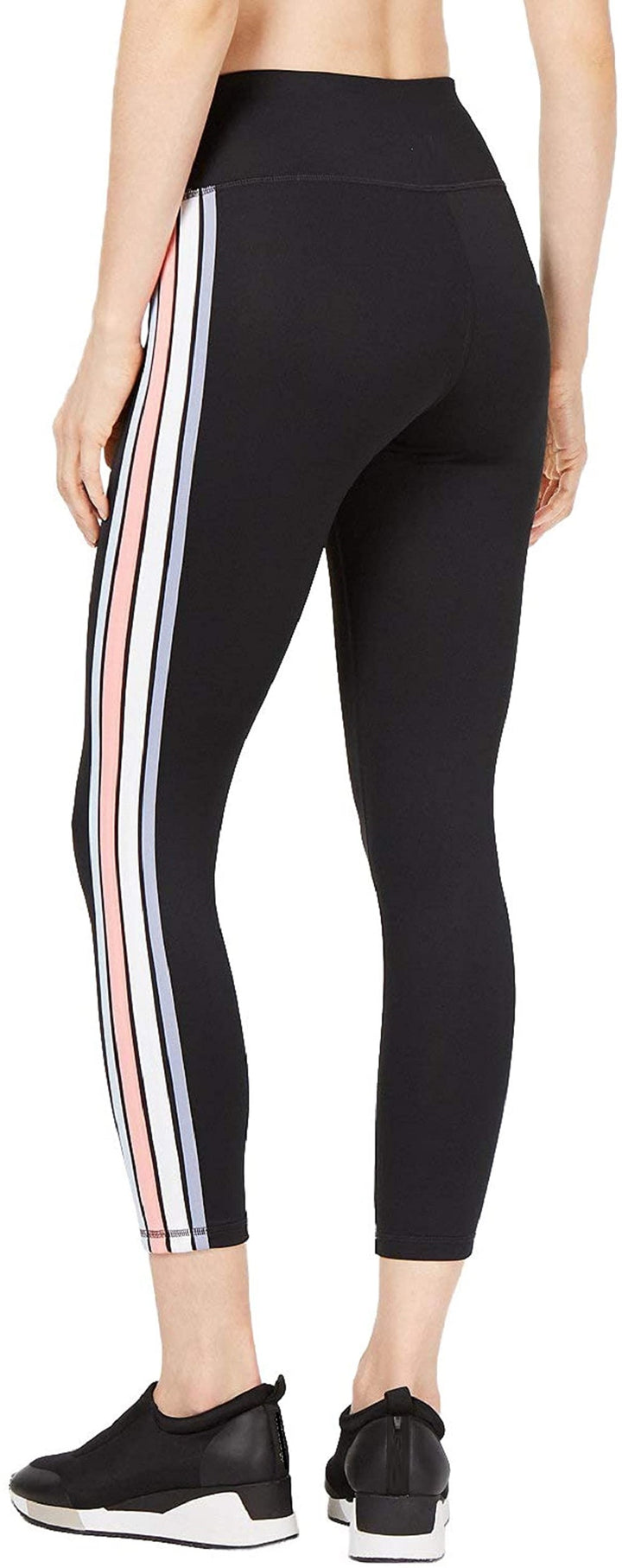 Ideology Womens Varsity Stripe Cropped Leggings