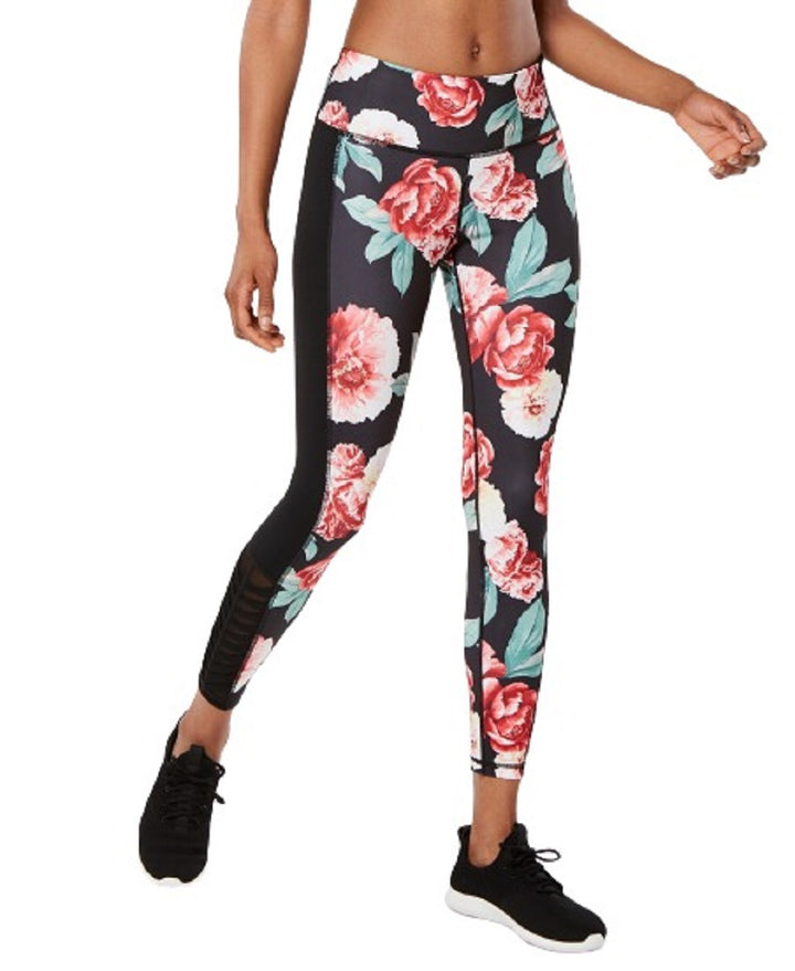 Ideology Womens Floral Print Ankle Leggings