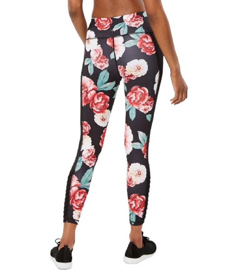 Ideology Womens Floral Print Ankle Leggings