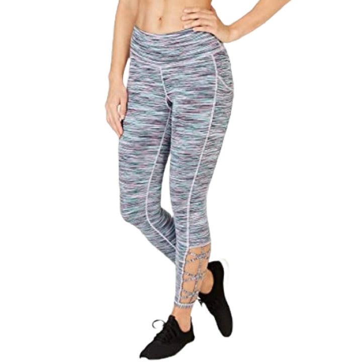 Ideology Womens Space Dyed Cutout Leggings