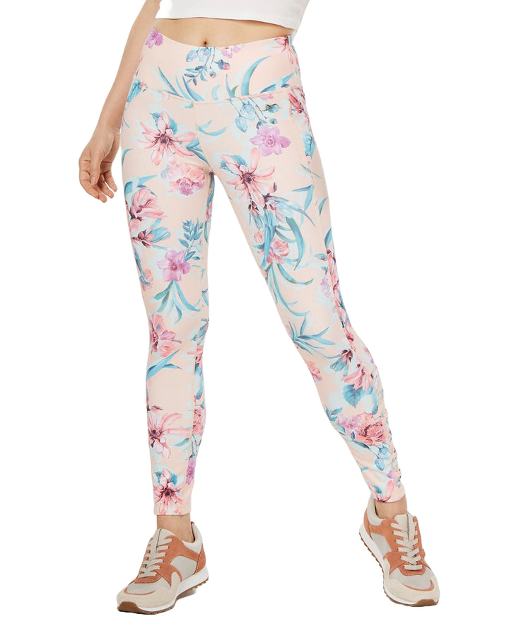 Ideology Womens Flourished Printed Leggings