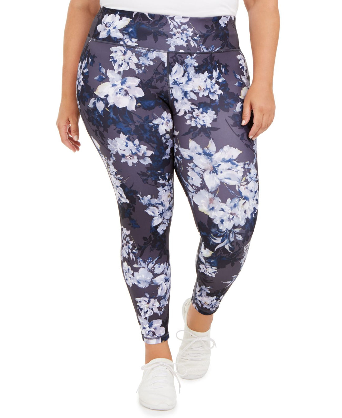 Ideology Womens Plus Size Botanic Printed Leggings