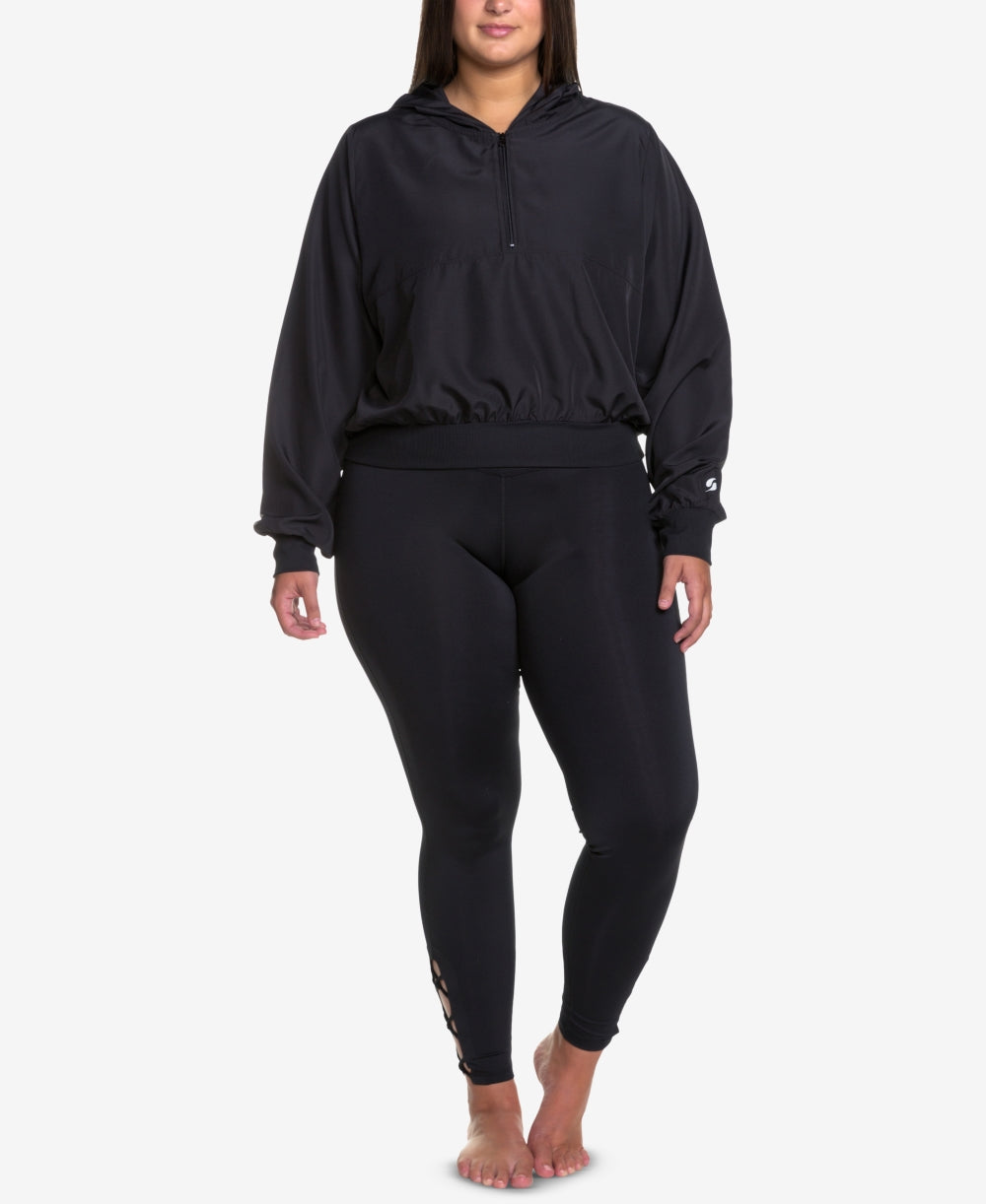 Soffe Womens Plus Size Curves Cutout Leggings